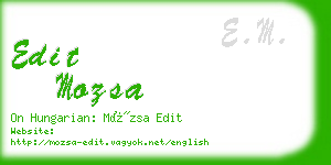 edit mozsa business card